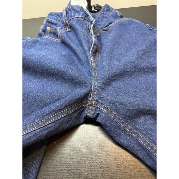 Kate Spade Denim Straight Leg Wide Cuff Jeans Cotton Dark Wash Sz 2 - Picture 8 of 12